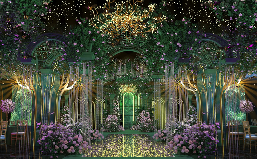 阳信奇妙森林婚礼堂效果展示