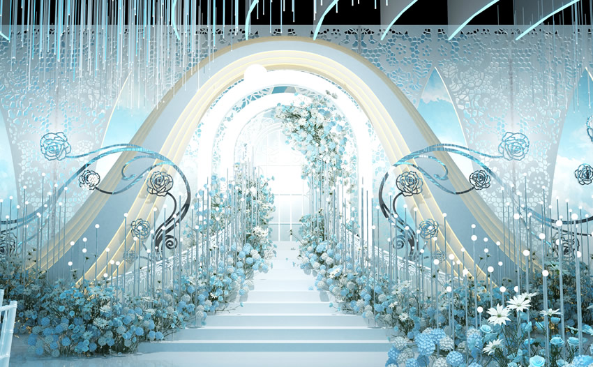 阳信釡香烙馍村水晶厅效果展示