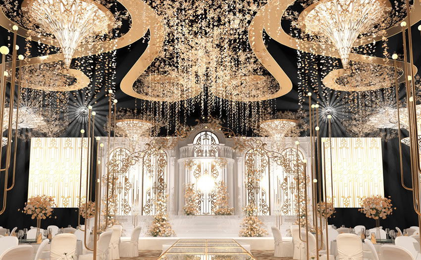 阳信花木兰喜事汇金色大厅效果展示